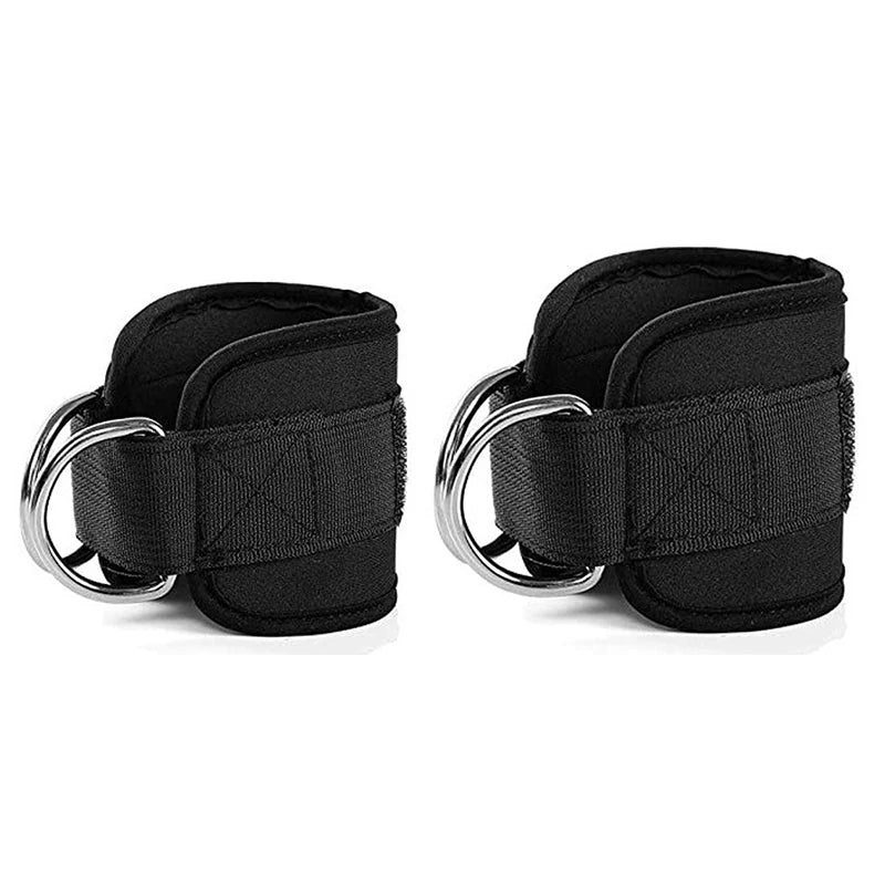 2 uds correas de tobillo doble anillo en D.