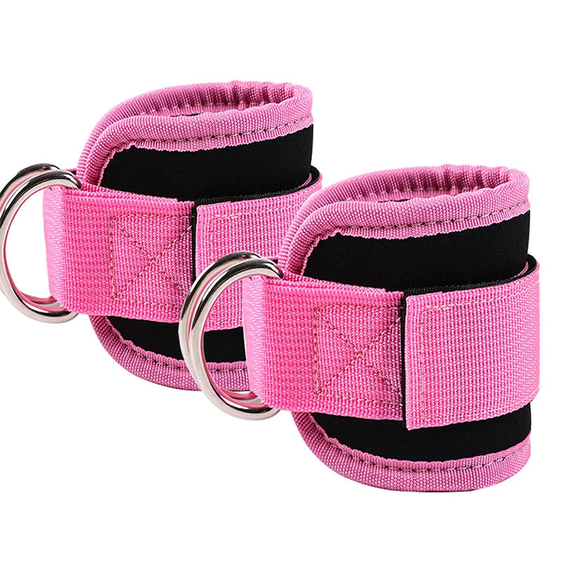 2 uds correas de tobillo doble anillo en D.
