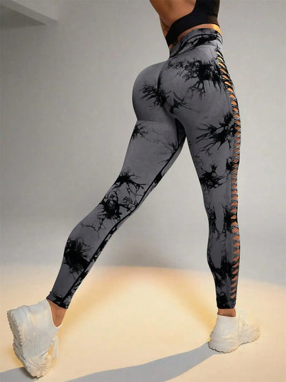 Leggings sin costuras Tie Dye para mujer.