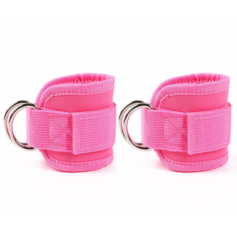 2 uds correas de tobillo doble anillo en D.