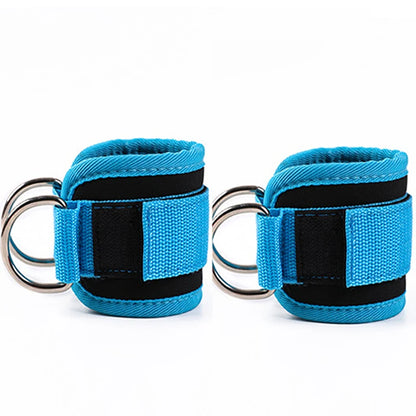 2 uds correas de tobillo doble anillo en D.