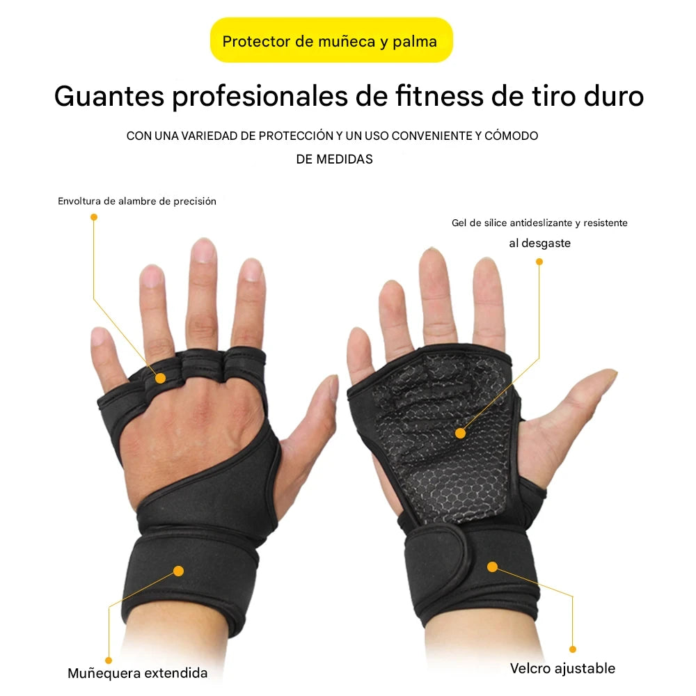 Guantes unisex con protección muñecas