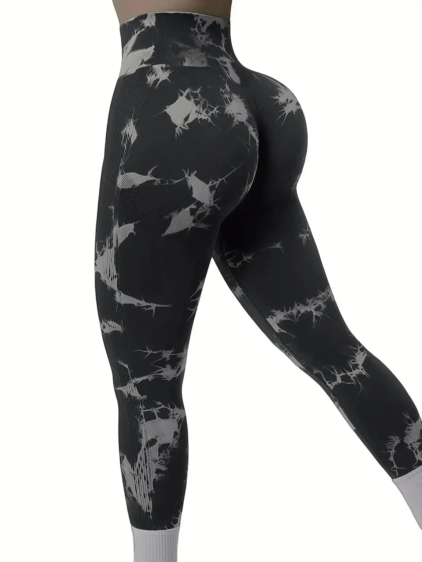 Leggins  fitness  elásticos de cintura alta y sin costuras para mujer