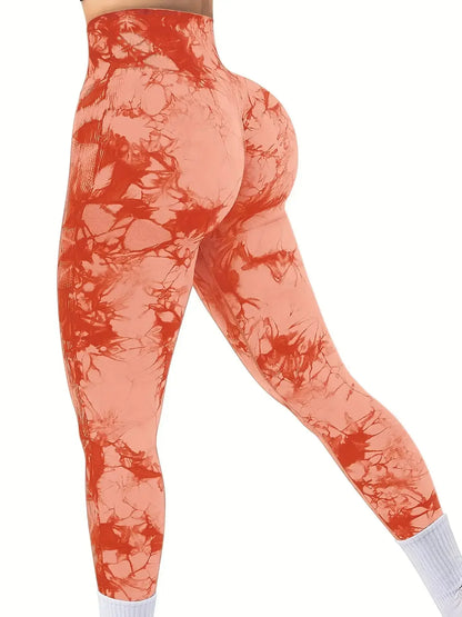 Leggins  fitness  elásticos de cintura alta y sin costuras para mujer