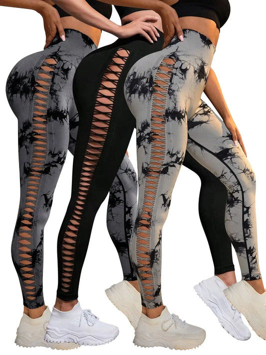 Leggings sin costuras Tie Dye para mujer.