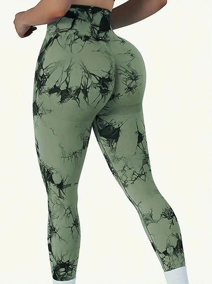 Leggins  fitness  elásticos de cintura alta y sin costuras para mujer